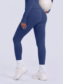 NcmRyu Conjunto Feminino de Moda com Zíper Elástico, Design de Gola Alta, Cintura Marcada e Efeito Levantador de Quadril, Manga Longa e Calça Longa para Exercícios
